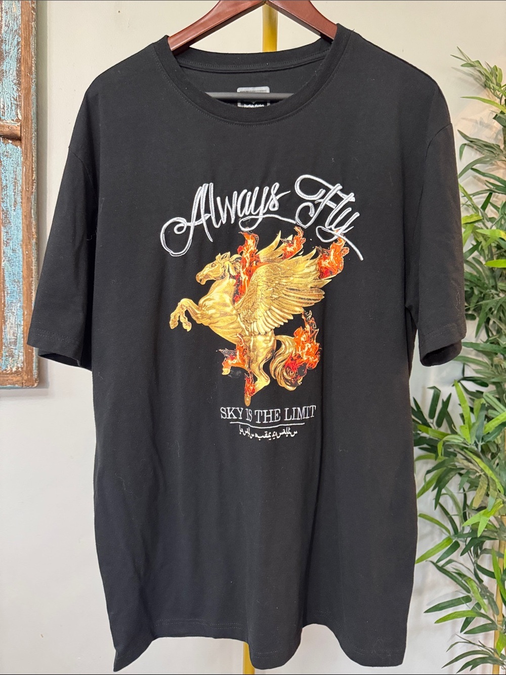 Motive Denim Graphic Tee embroidered EUC XXL